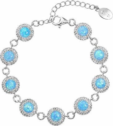 Immagine prodotto Evolution Group Incantevole bracciale con opali azzurri 33105.1