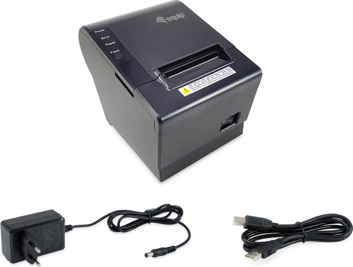 Produktbild equip Thermodrucker 58mm USB/Ethernet/RJ11 sw (RJ11)