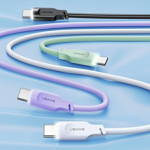 Produktbild Usams Ladekabel Typ-C zu Typ-C - Schwarz (1.20 m, USB 3.2 Gen 1)