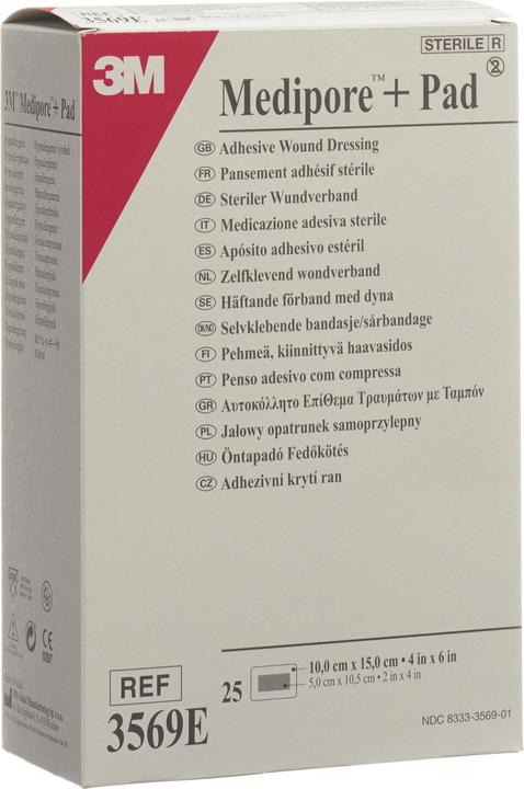 Actual product image 3M Medipore Pad (25 x)