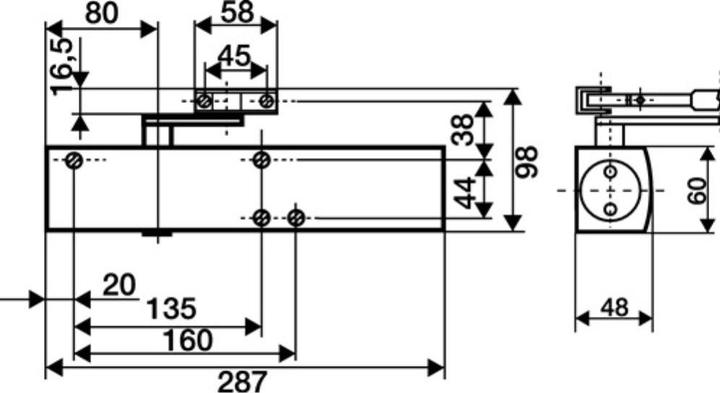 Produktbild Geze TS 4000 (Glastür, Indoor)