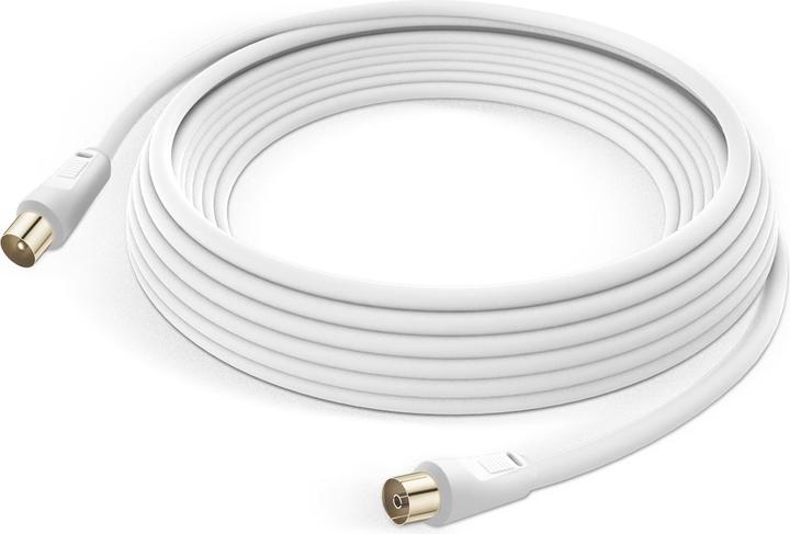 Actual product image LinQ Antenna cable male/female, 9.5 mm, 5m by - White (Antenna cable)