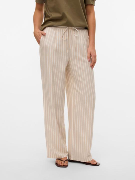 Actual product image Vero Moda VMJESMILO Mid-rise waist trousers Wide leg trousers (L)