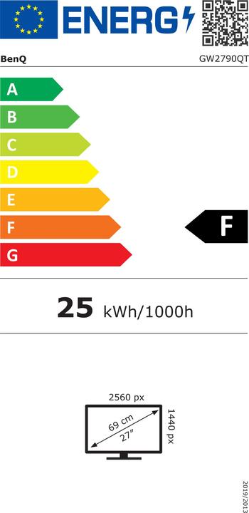 Energy Label BenQ GW2790QT (2560 x 1440 pixels, 27")