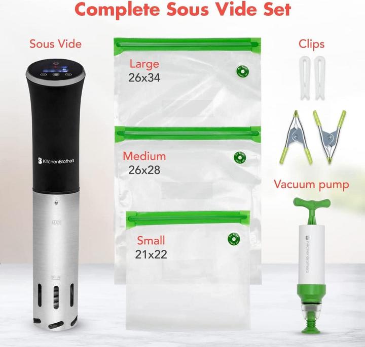 Actual product image KitchenBrothers Sous Vide Garer Set