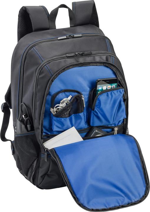 Immagine prodotto Pedea Zaino 43,9cm 17,3inch nero/blu Scomparto per laptop: 43,5 x 32,5 x 6cm L x L x H Scomparto per