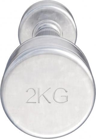 Actual product image Gorilla Sports Chrome dumbbells (2 x 2 kg)