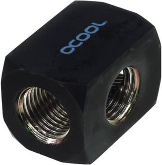 Image du produit Alphacool Borne de connexion HF TEE Pièce en T ronde G1/4 Deep Black