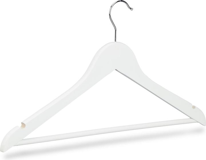 Actual product image Relaxdays Coat Hangers with Trouser Rail Set of 20 (20 x)