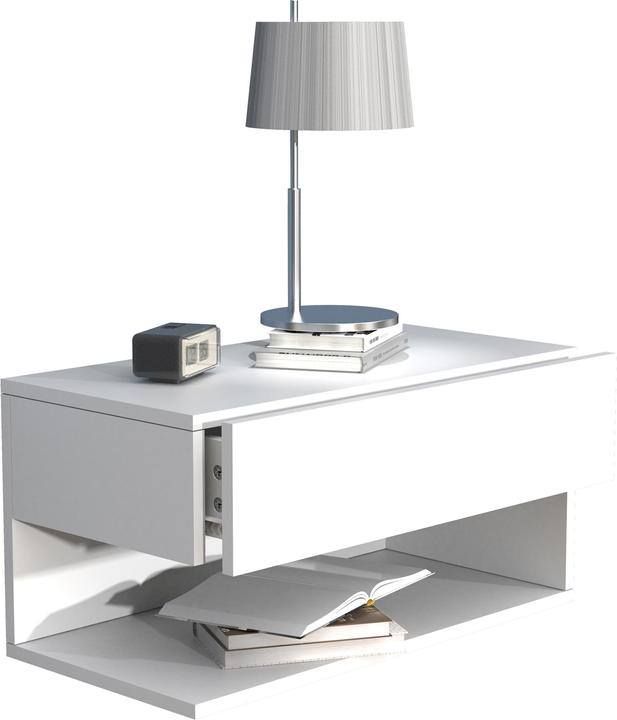 Produktbild VCM Holz Wandschublade Nachtschrank Wandboard Schublade Konsole Nachttisch Usal XL 60 cm (60 x 32 x 30 cm)