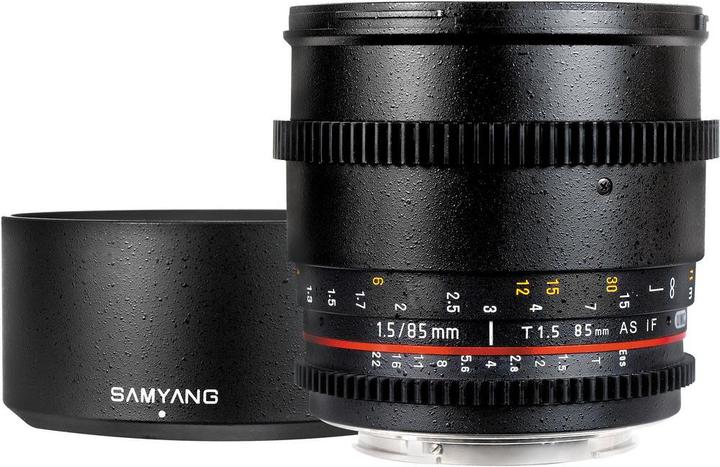 Image du produit Samyang 85mm T1.5 VDSLR II Canon EF (Canon EF, Plein format)