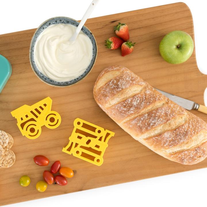 Image du produit Lunch Punch Emporte-pièces Sandwich Véhicules de chantier (lot de 2)