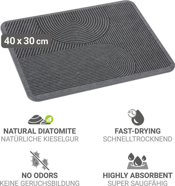 Actual product image Wenko Abtropfplatte Damon grau