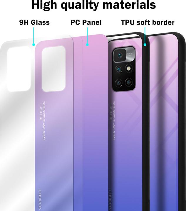 Actual product image Cadorabo TPU 2 colors glass envelope (Xiaomi Redmi 10)