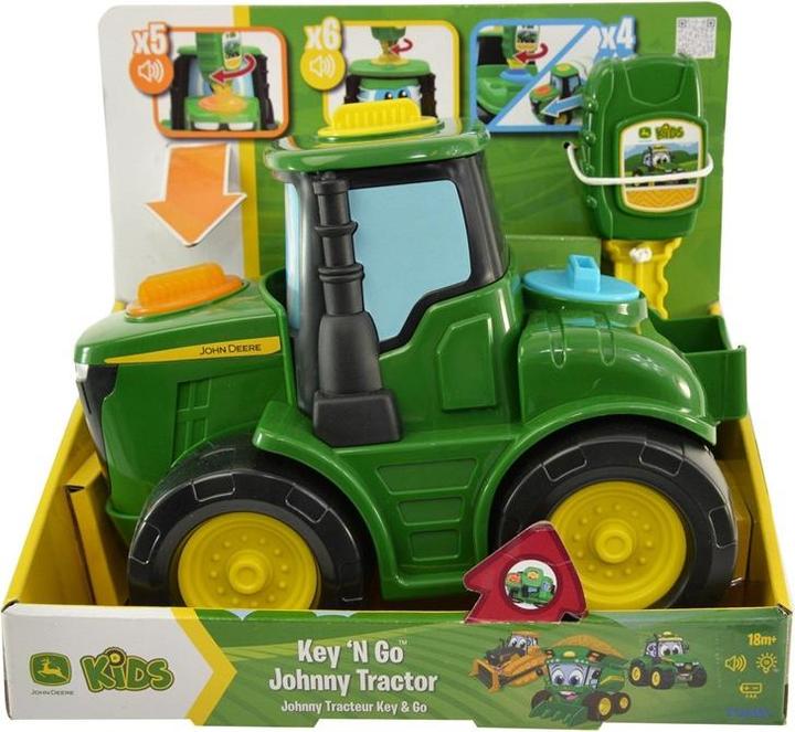 Actual product image Tomy John Deere Johnny Tractor with Key