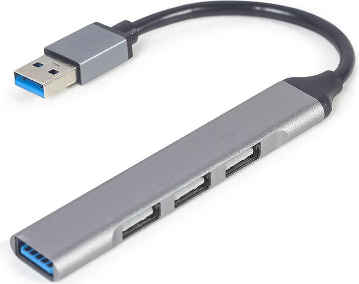 Gembird 4-port USB hub silver (USB-C, 4 Ports)