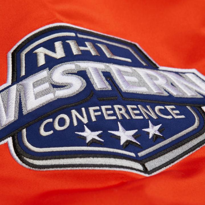 Produktbild Mitchell & Ness M&N Heavyweight Satin Jacket NHL Edmonton Oilers - S (S)