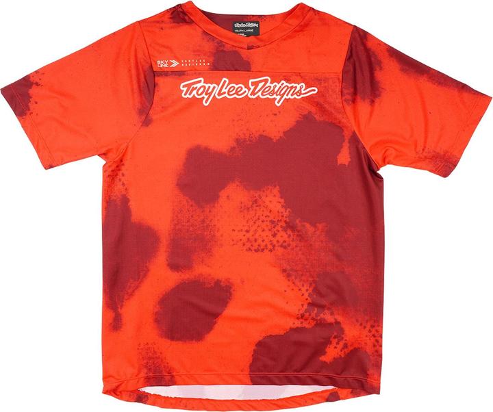 Troy Lee Designs Skyline SS Jersey, Flared, fiery red, youth S (S)