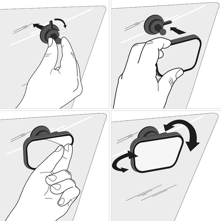 Actual product image Reer ParentsView car safety mirror