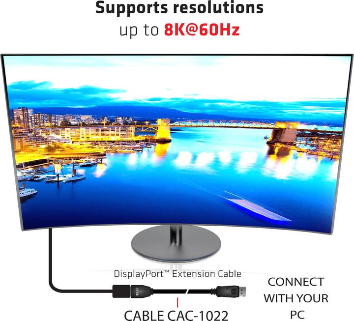 Produktbild Club 3D DisplayPort — DisplayPort (2 m, DisplayPort)