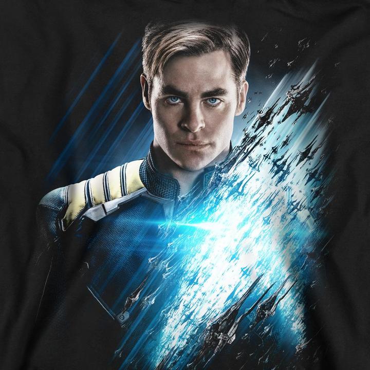Actual product image Star Trek Beyond Unisex Adult Captain Kirk Poster Sweatshirt (XL)