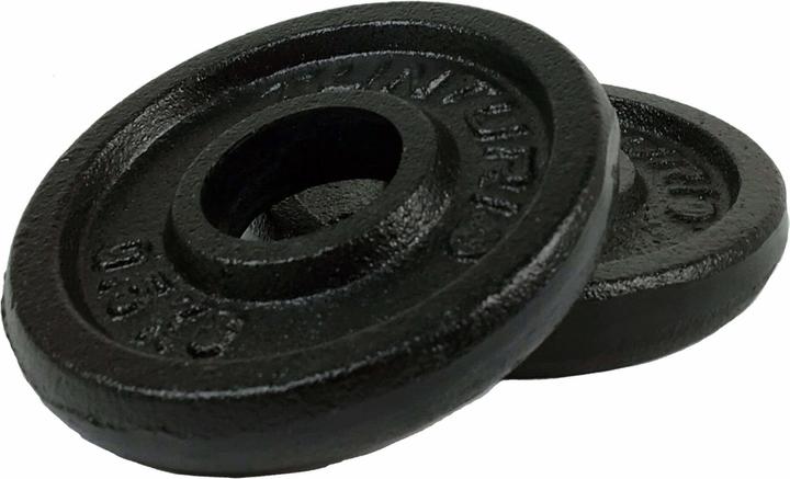 Produktbild Tunturi Gusseisen 0.5 kg Gewichtscheibenpaar 30 mm (2 x 0.5 kg)