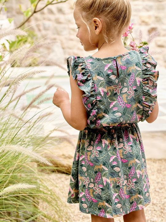 Immagine prodotto Vertbaudet Bedrucktes Mädchen Jerseykleid mit Volantärmeln (92)