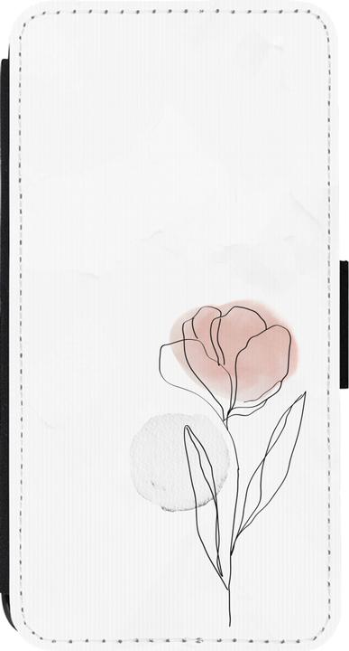 Produktbild PhoneLook Hülle Wallet schwarz Spring 23 minimalist flower (Apple iPhone 13 Pro)