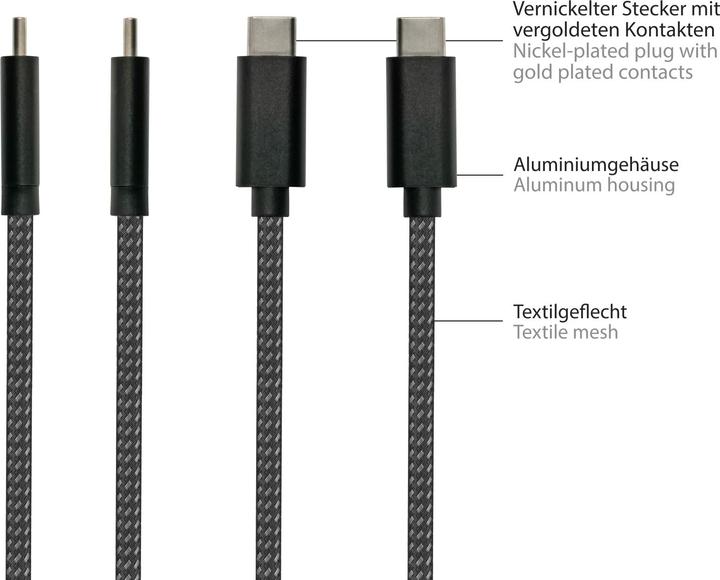 Nutritional values and ingredients Good Connections USB 2.0 charging and data cable for iPhone/iPad/iPod USB-C plug to Lightning (0.50 m, USB 2.0)