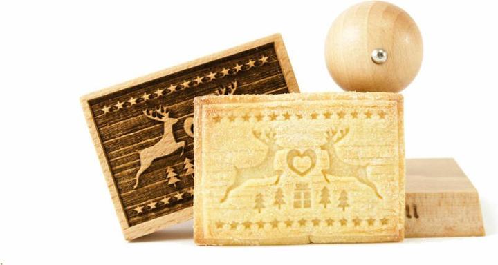 Productafbeelding Folkroll 3D motief deegstempel 'Magische Kerst'
