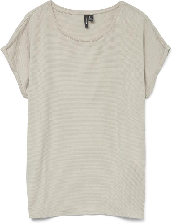 Vero Moda Vmlava Glitter Ss Top Stripe Ga