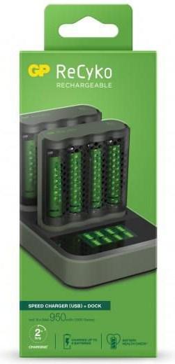 GP Batteries Pro-Line Docking Station + 4xAAA + 4xAA (8 pz., AA, 2100 mAh, Batteria + Caricabatterie)
