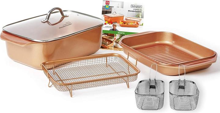 Livington Copperline Wonder Cooker Deluxe (Casserole + Stewpot)