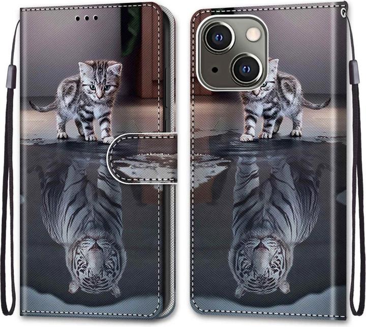 Immagine prodotto Cover-Discount iPhone 13 mini - custodia in pelle cover cat (Apple iPhone 13 mini)