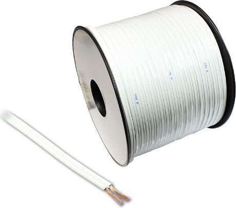 Productafbeelding Goobay Speaker cable, 2x1.5mm, 100m, white, on reel (100 m, 3 mm²)