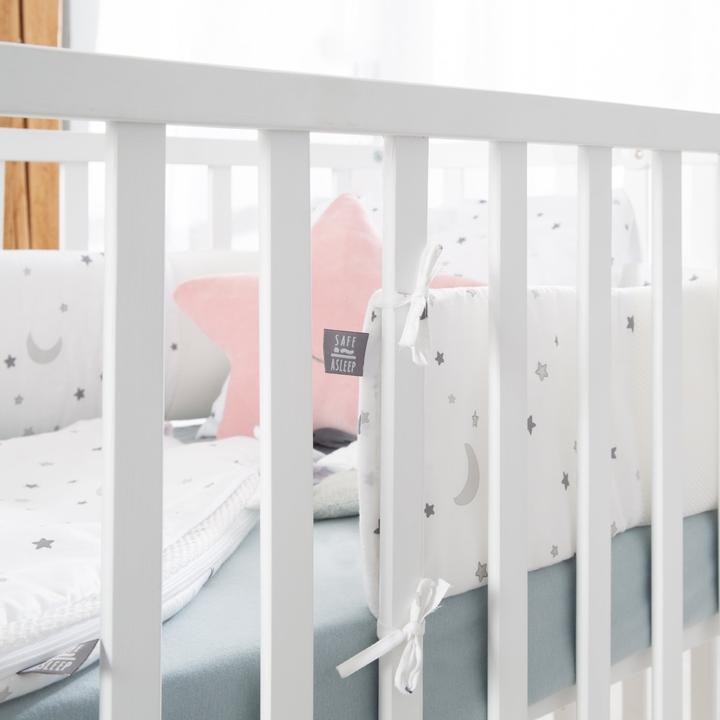 Actual product image Roba Nest Easy Air 'safe asleep' star charm gray