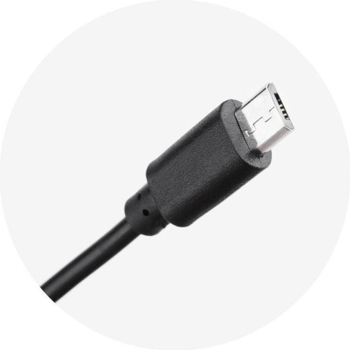 Actual product image 1A USB power adapter + Micro USB cable (5 W)