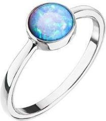 Immagine prodotto Evolution Group Silver Ring with Blue Opal 15001.3 Light Blue Circuit 54 mm (54)