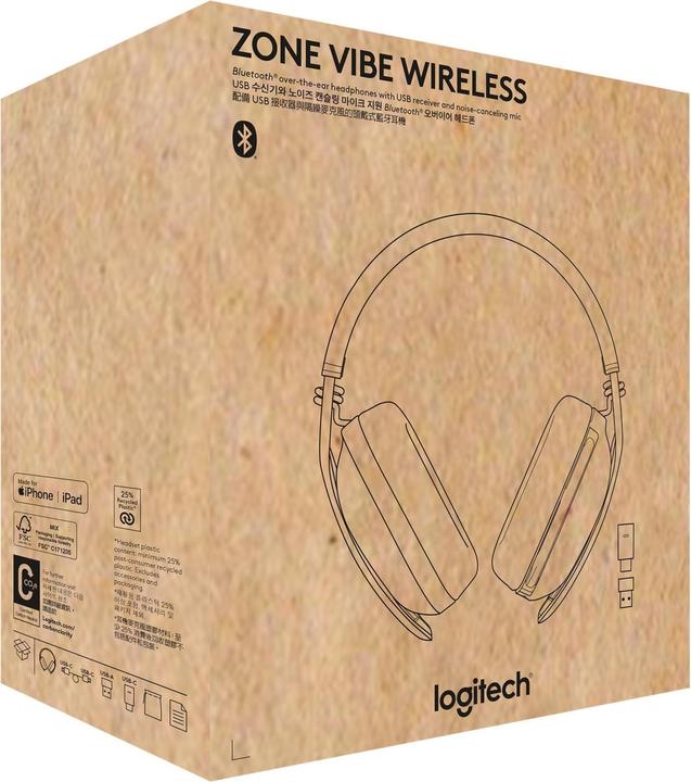 Immagine prodotto Logitech Zone Vibe (Senza fili, USB-C)