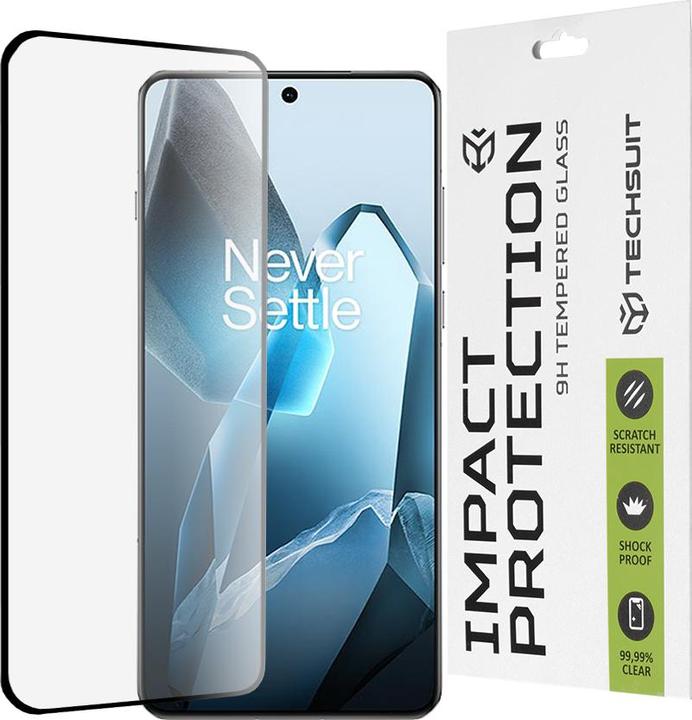 Immagine prodotto Techsuit - 111D Full Cover / Full Glue Glass / 3D Curved Screen - OnePlus 13 - Black (1 Pezzo/i, OnePlus 13)