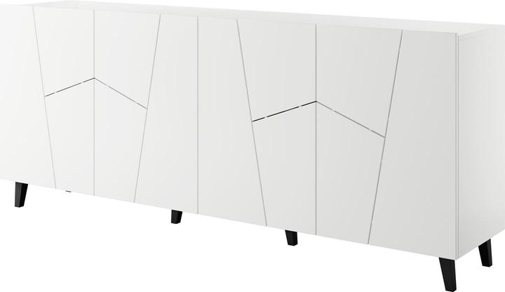 Actual product image Cama ETNA chest of drawers 200x42x82 white matt (200 x 42 x 82 cm)