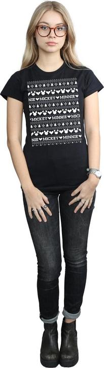Produktbild Disney Mickey And Minnie Christmas Fair Isle TShirt (S)