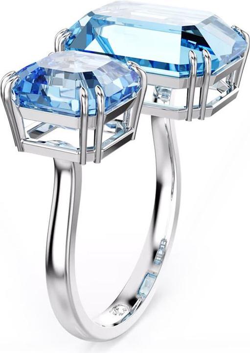 Image du produit Swarovski Millenia Bague ouverte taille octogonale bleue (58)