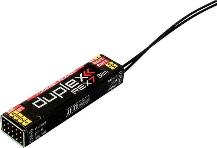 Actual product image Jeti DUPLEX REX 7 Slim 7-channel receiver 2.4 GHz