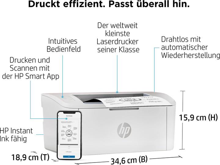 Image du produit HP LaserJet M110w (Laser, Noir et blanc)