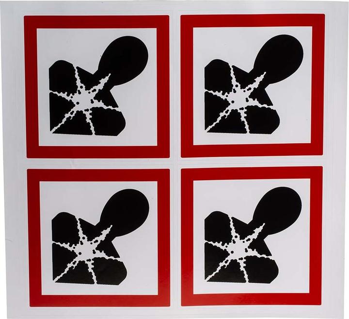 Image du produit Rs Pro Étiquette d'avertissement des dangers Étiquette en vinyle polymère brillant Lettrage en anglais