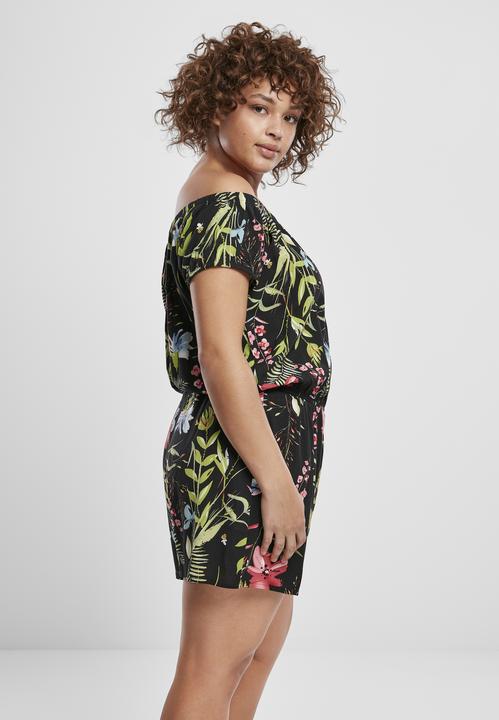 Image du produit Urban Classics Ladies AOP Off Shoulder Short Jumpsuit (XS)