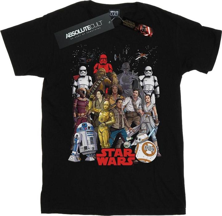Produktbild Star Wars The Rise Of Skywalker Character Collage TShirt (3XL)