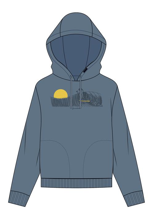 Produktbild Greenbomb Women's Animal Sloth Waves Flipper Pullover (L)