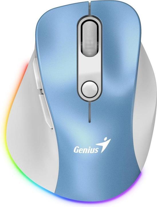 Actual product image Genius Ergo 9000S Pro/Ergonomická/Optická/Pro praváky/2 400 DPI/Bezdrátová USB + Bluetooth/Světle mo (Wireless)